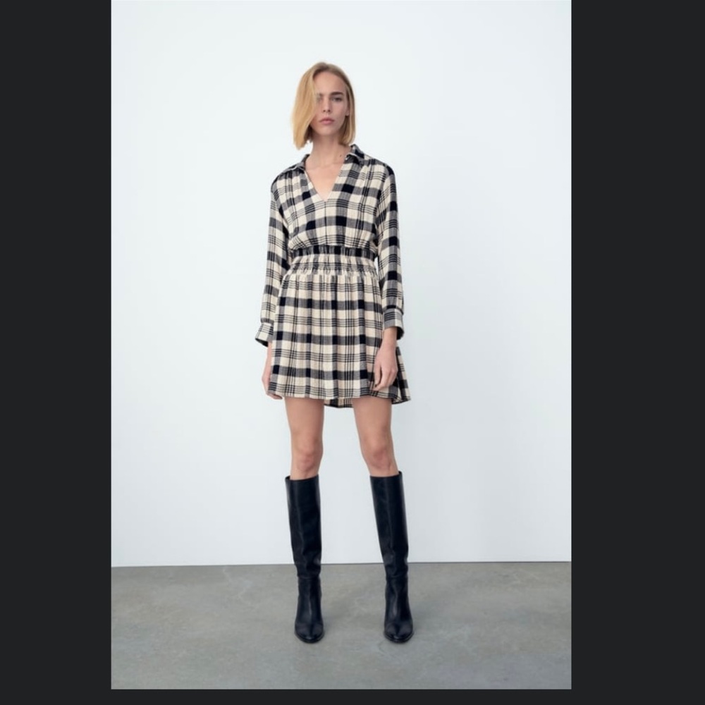 Zara plaid dress, small.